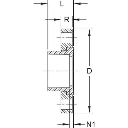 CPVC Flange, Schedule 80, 8″ Pipe Size, Socket