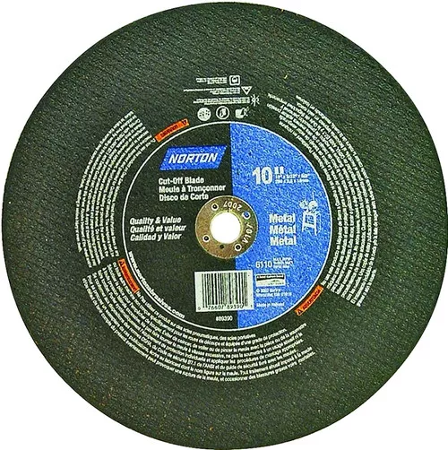 Cutoff Wheel- Metal- 10" x 3/32"- 5/8" Arbor.