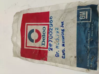 Delco 7002966 Carb. Metering Jet NOS Made in USA