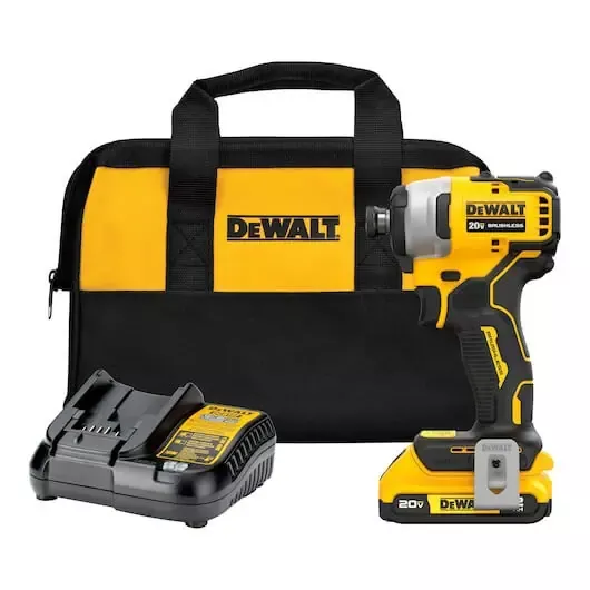 DEWALT 20V Atomic Compact Series Lithium-Ion Brushless Impact Kit