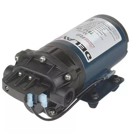 Diaphragm Pump, Polypropylene, Santoprene, 115, 2.0 GPM 140 Degrees F