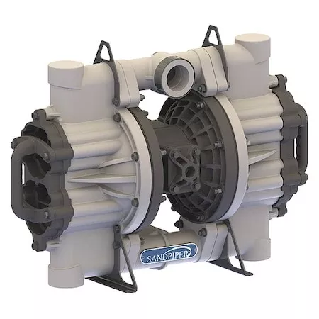 Double Diaphragm Pump, 150 gpm Max. Flow, Valve Type: Flap