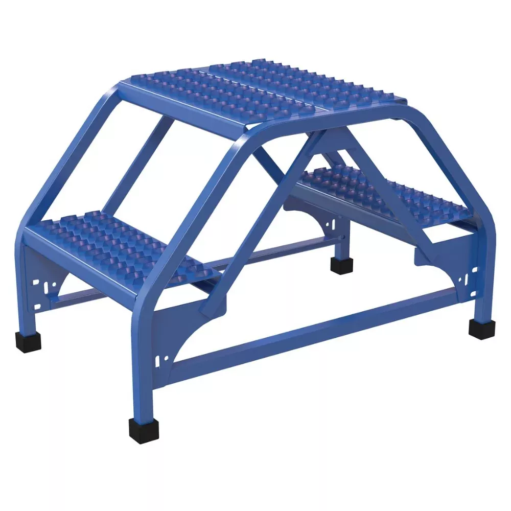 Double Sided Ladder - 2 Step - No Handrails - Vestil