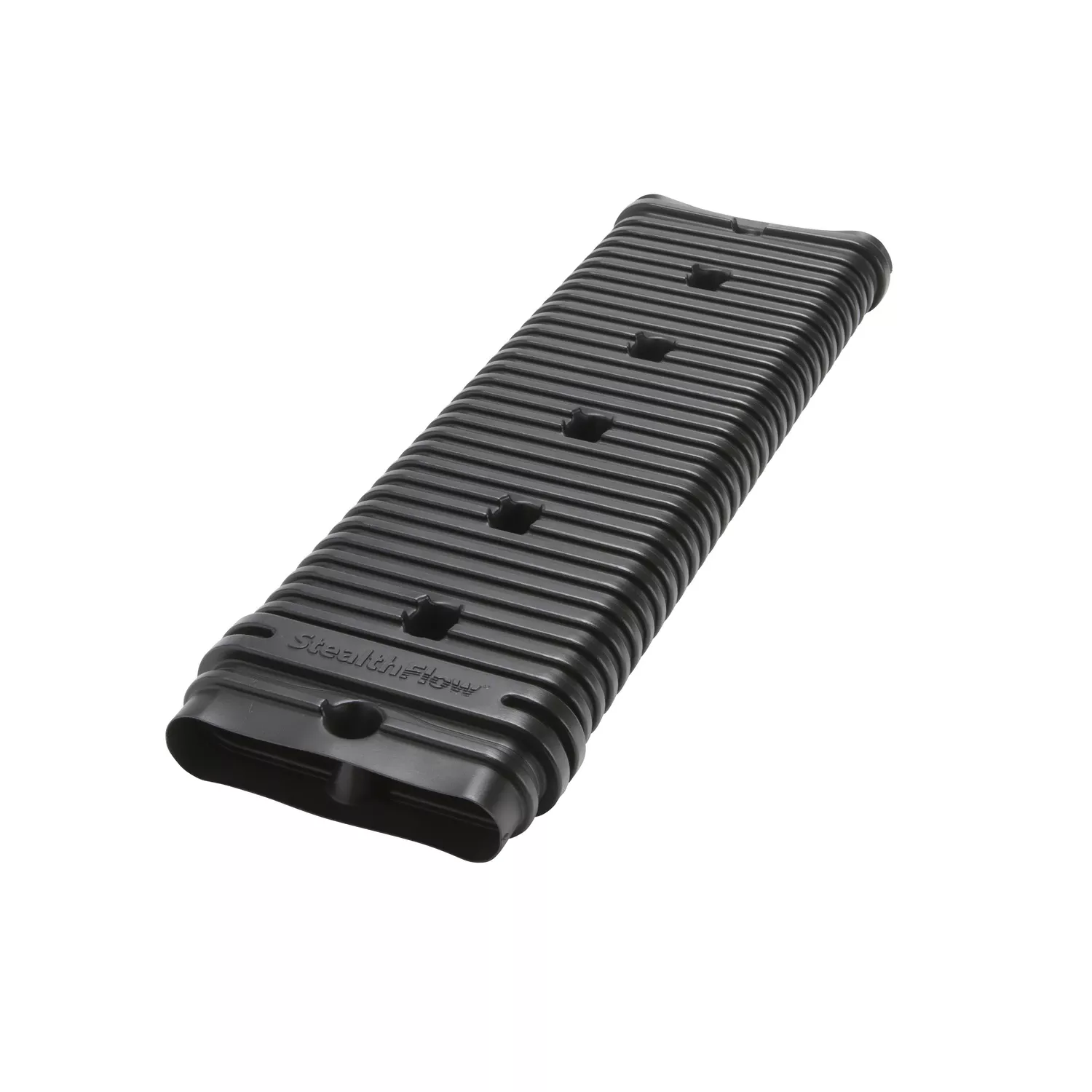 Downspout Extender, Low-profile, Black Pvc, 24-in.