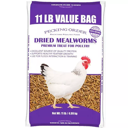 Dried Mealworms- 11 Lb Bag