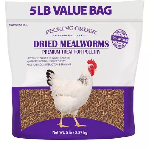 Dried Mealworms-5 Lb Bag