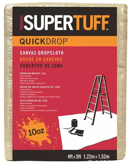 Drop Cloth- Canvas- 4' x 15'- 10 Oz