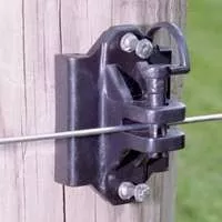 Electric Fence- Insulator- Wood Post- Pin Lock- 25 Pack