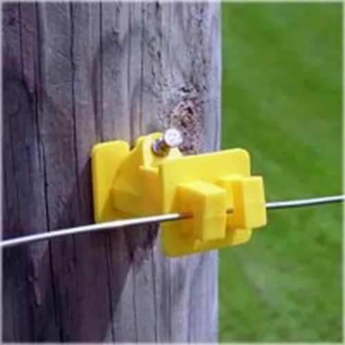 Electric Fence- Insulator- Wood Post- Wire- 2 1/2″ Offset- 25 Pack