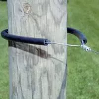 Electric Fence- Insulator- Wood Post- Wire Wrap Around- 10 Pack