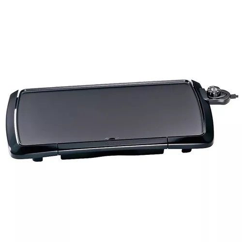 Electric Griddle- Teflon Coated- 10 1/2″ x 20 1/2″- Black