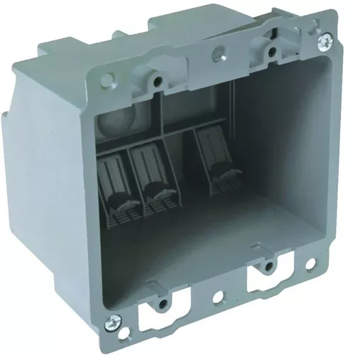 Electrical Switch Box- 2 Gang- PVC- Old Work Box