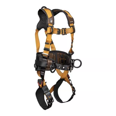 FallTech 7081B ComforTech Gel 3D Belted Harness, TB Legs