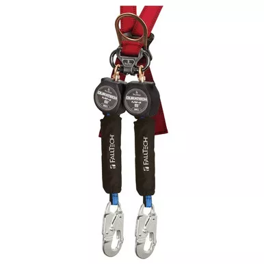 FallTech 72706TB4 Mini 6ft Web Twin SRL, Alum Snap Hooks