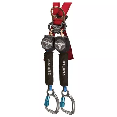 FallTech 72706TB6 Mini 6ft Web Twin SRL, Alum Carabiners