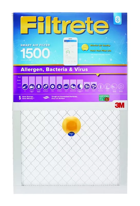 Filtrete 16 In. W X 20 In. H X 1 In. Polypropylene 1500 Mpr Smart Air Filter 1 Pk