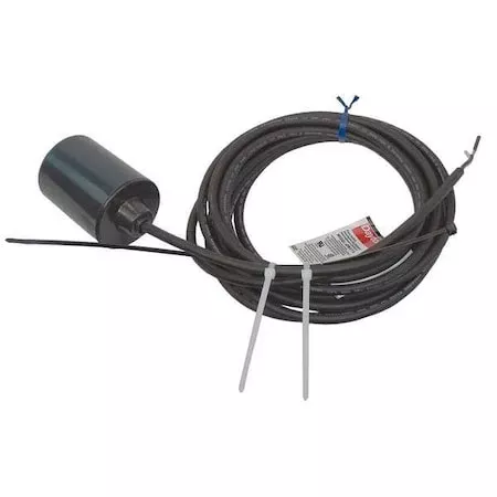 Float Switch, 115/230V AC, 20 ft Cord, 13 A, Wire Leads