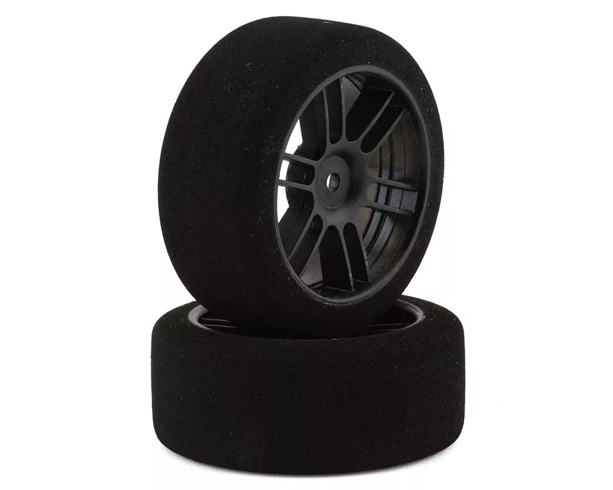 Front 26mm Nitro Touring Foam Tire, Black Wheel, 42 (2) (BXRF2645B)