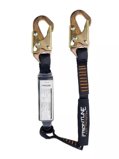 Frontline LIS31S Combat 3 ft Single Leg Snaphook Lanyard with Internal Shock Absorber, 3-Pack