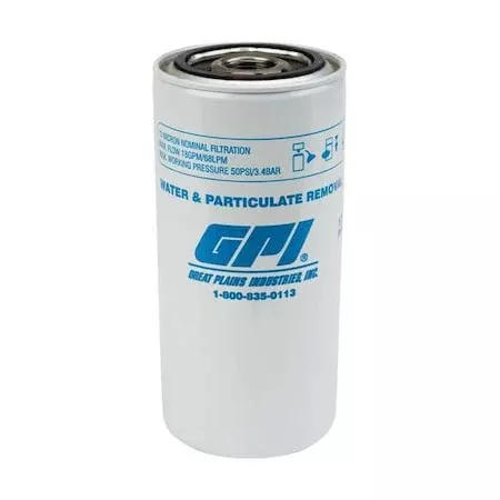 Fuel Filter, 10micron, 18 gpm, 50psi, 7 in L