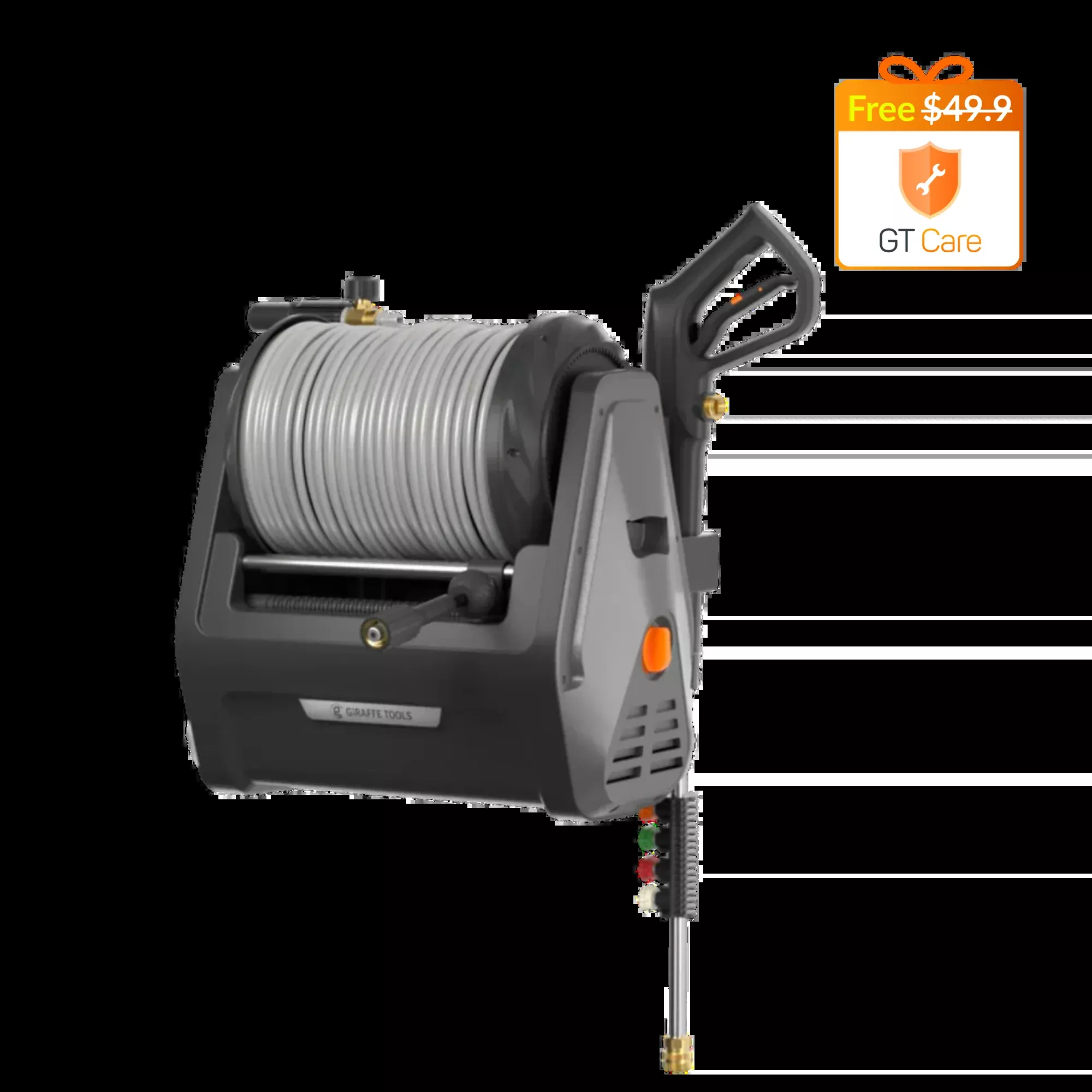 Grandfalls Retractable Pressure Washer Plus