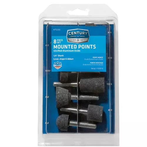 Grinding Wheel- Assortment- 8 Pack- 1/4" Shank