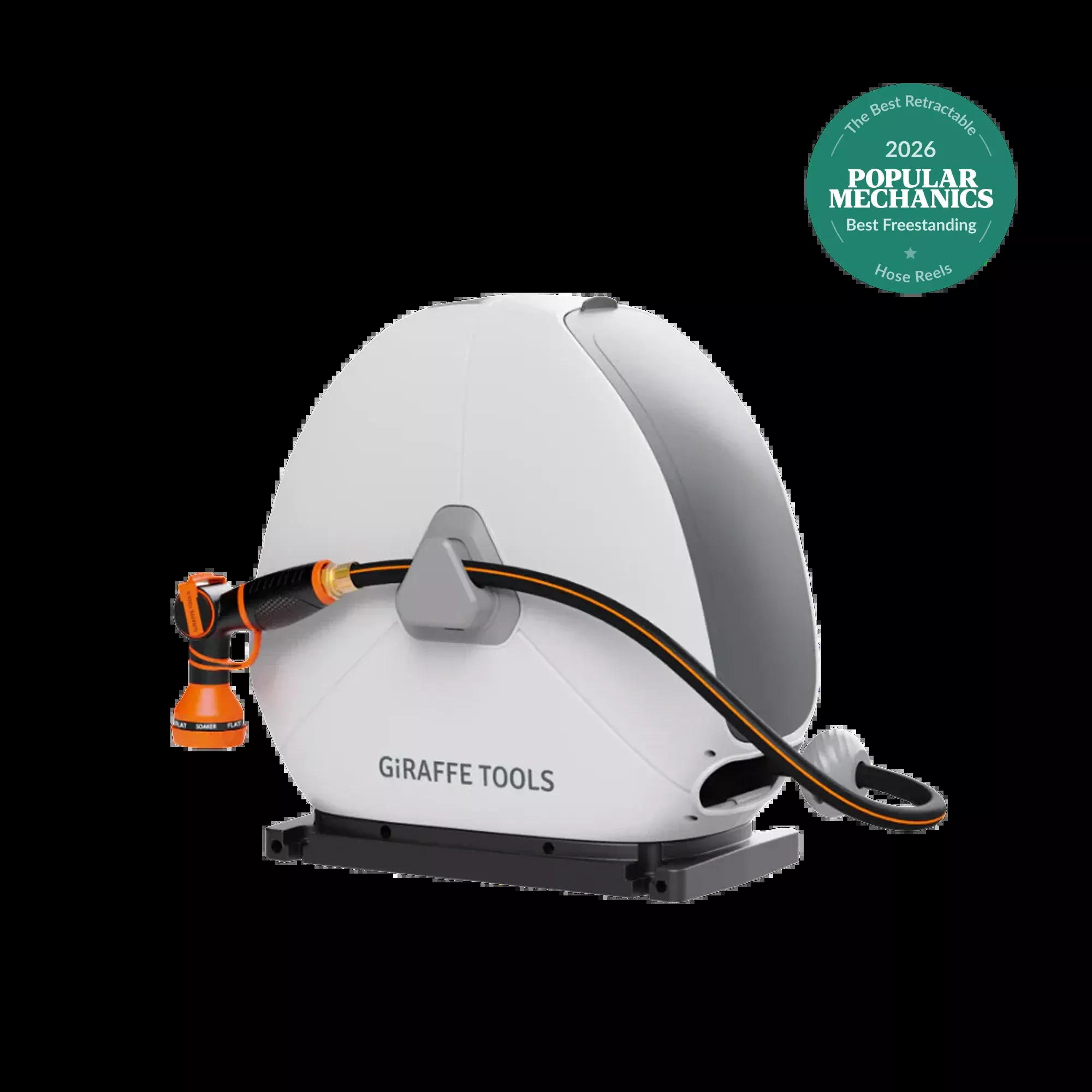 Ground-Mounted Retractable Hose Reel 82ft-130ft