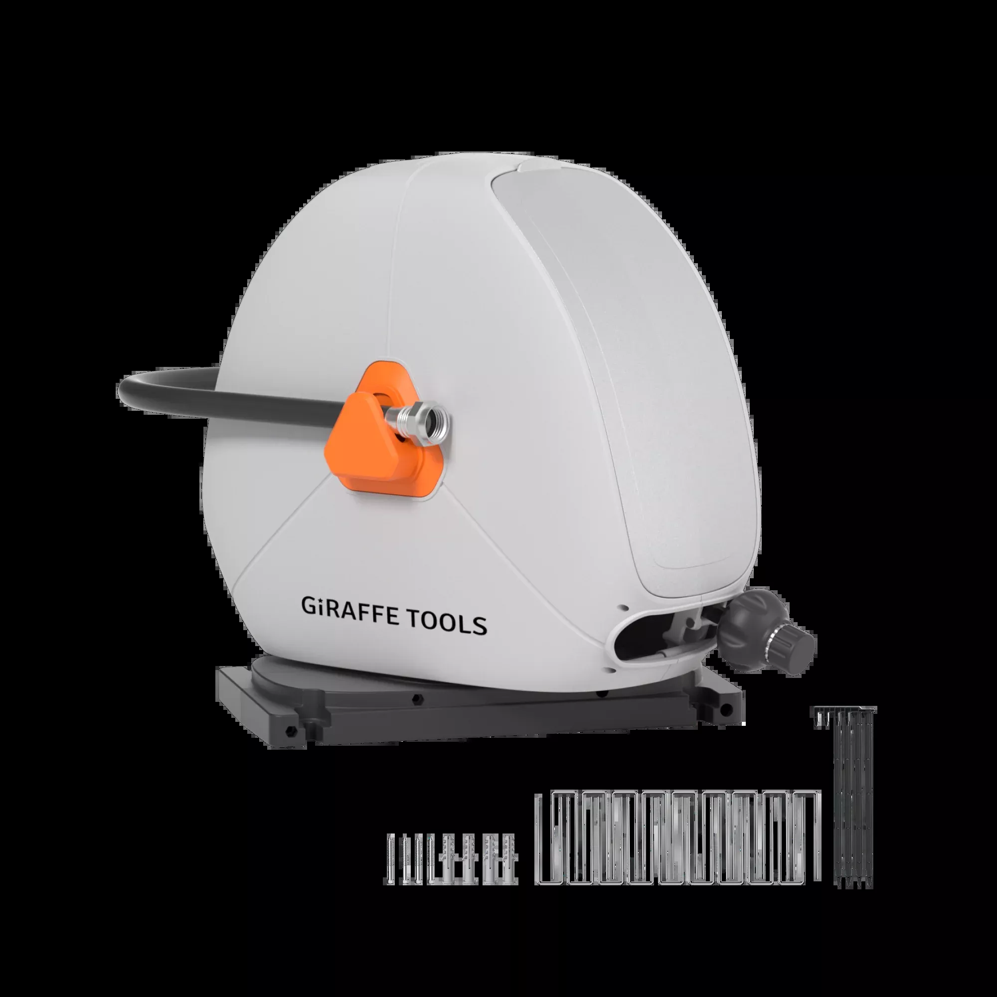 Ground-Mounted Retractable Irrigation Hose Reel -5/8 in-79ft