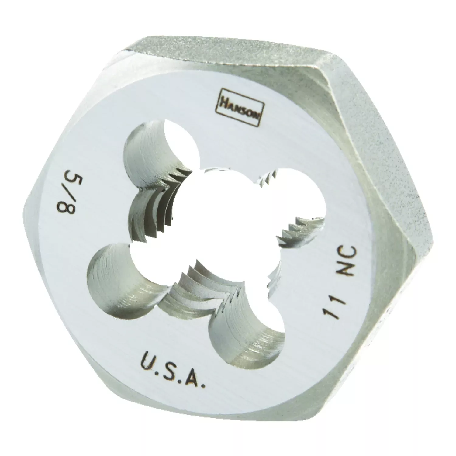 Hanson High Carbon Steel Sae Hexagon Die 5/8 In.-11nc Model 6852