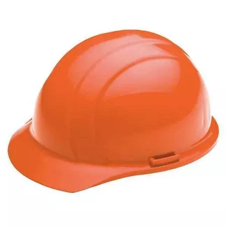 Hard Hat, Americana, Polyethylene, 4 Point Pinlock, Type 1, Class E, Hi-Vis Orange