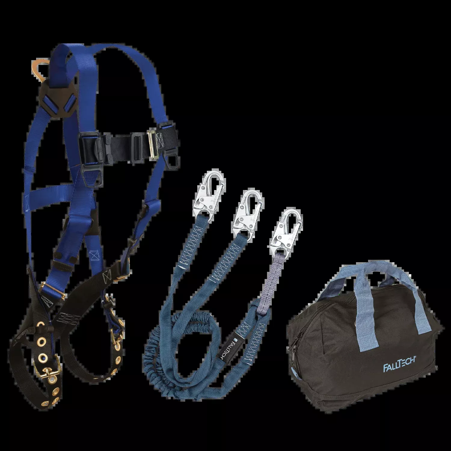 Harness and Lanyard 3-pc Kit with Medium Storage Bag – KIT1659Y6P – FallTech