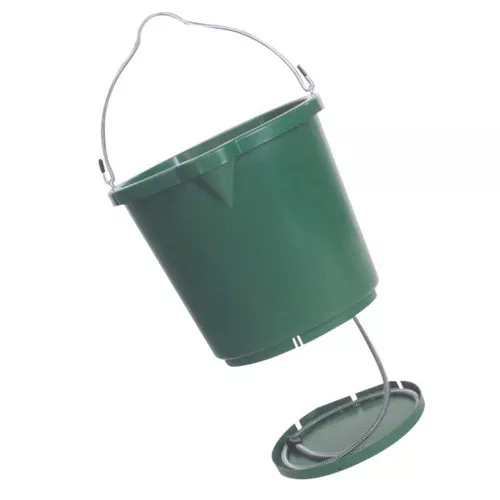 Heated Bucket- 5 Gallon- Green- Polyethylene