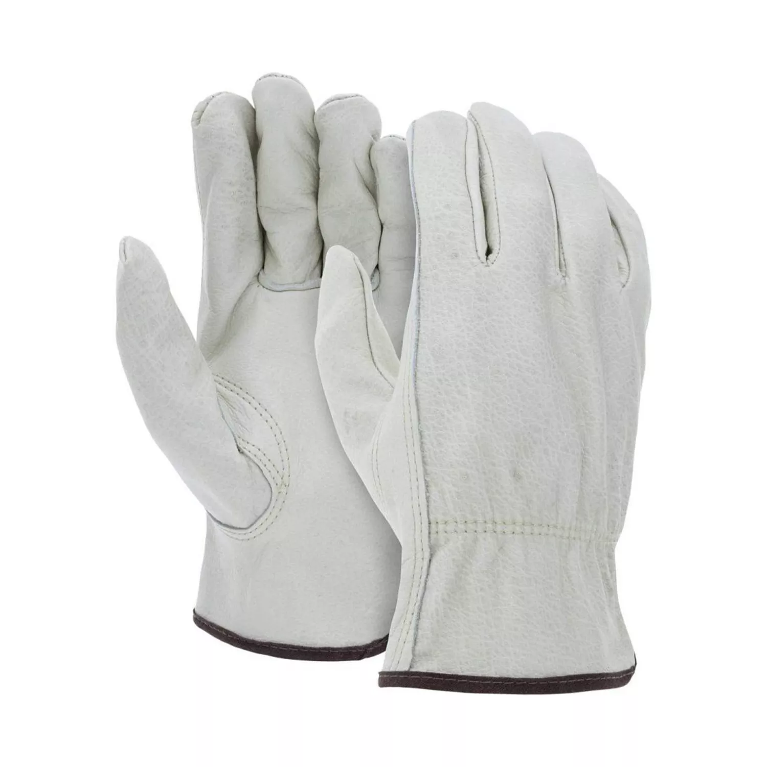 Heavy Duty Durable Cowhide Leather Driver Work Gloves