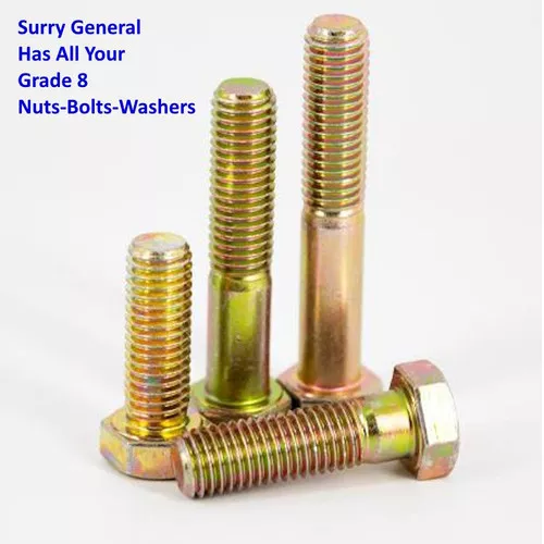 Hex Cap Bolt- Grade 8- 3/8-16 x 6"- 25 Pack