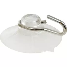 Hillman Clear Removable Cup/picture Hook 4 Pc