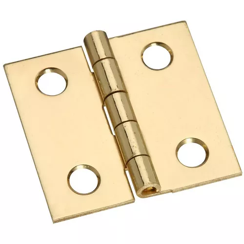 Hinge-3/4" Narrow- Solid Brass- 4 Pack- With Screws