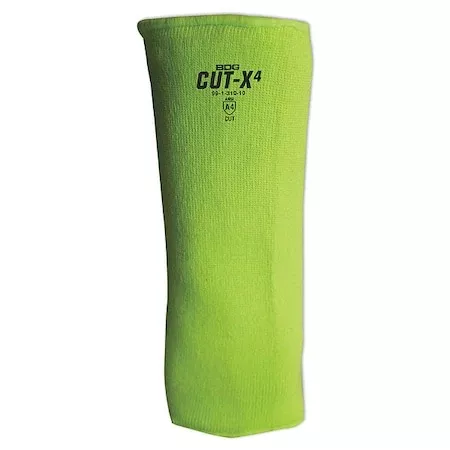 HiViz Green Cut Resistant Sleeve, Size 10″