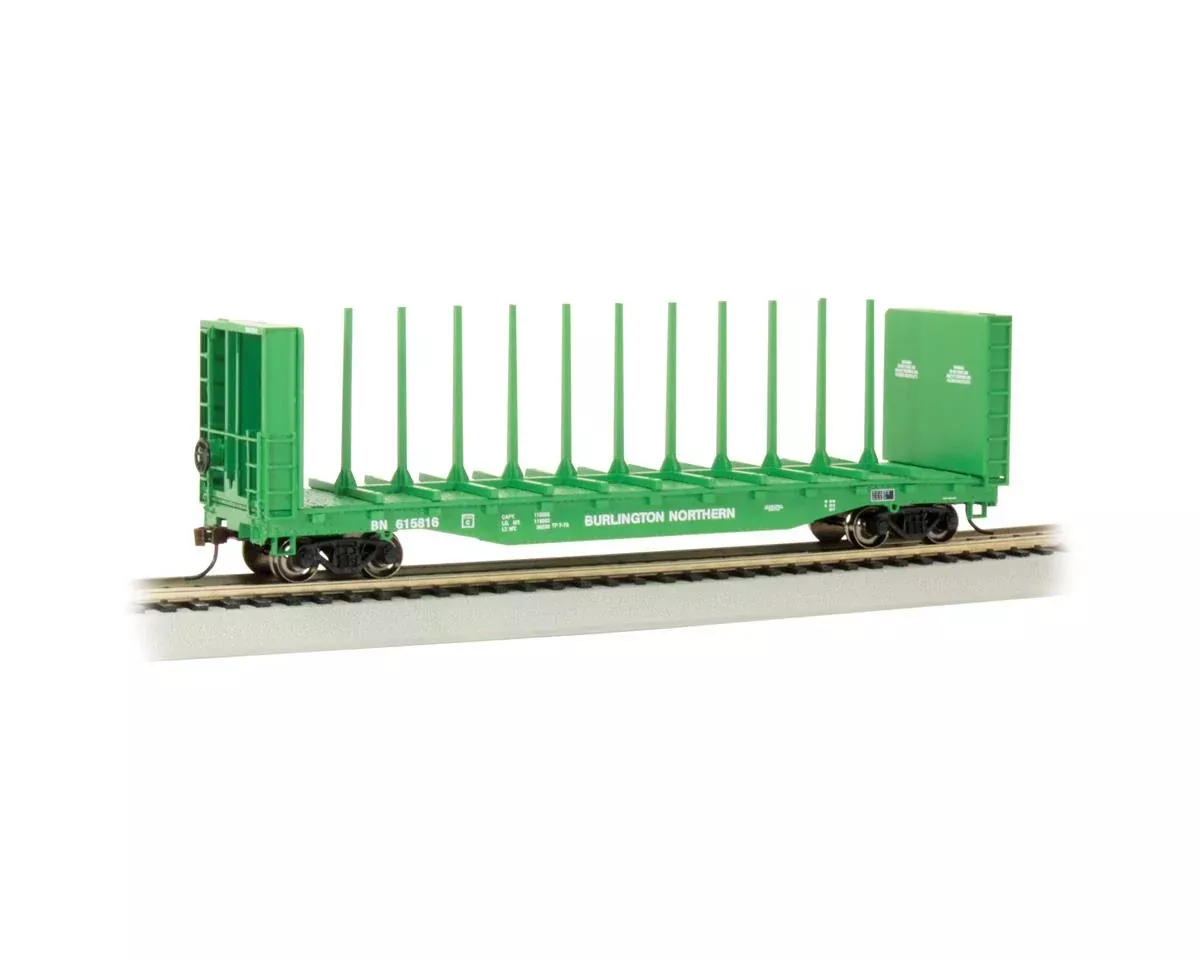 HO 52′ Flat Car Burlington Northern #615816 (BAC12903)