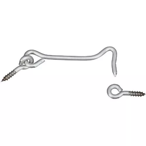 Hook & Eye-4"- Stainless Steel- 2 Pack