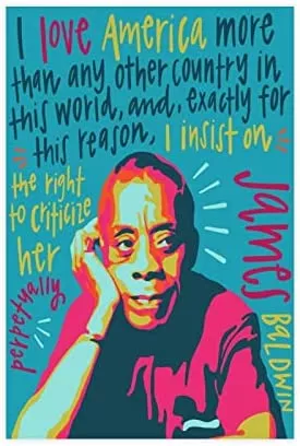 James Baldwin Poster James Baldwin Quotes Poster Art Canvas Posters Wall Art Picture Prints Paintings for Living Room Bedroom Office Unframe-style 08x12inch(20x30cm)