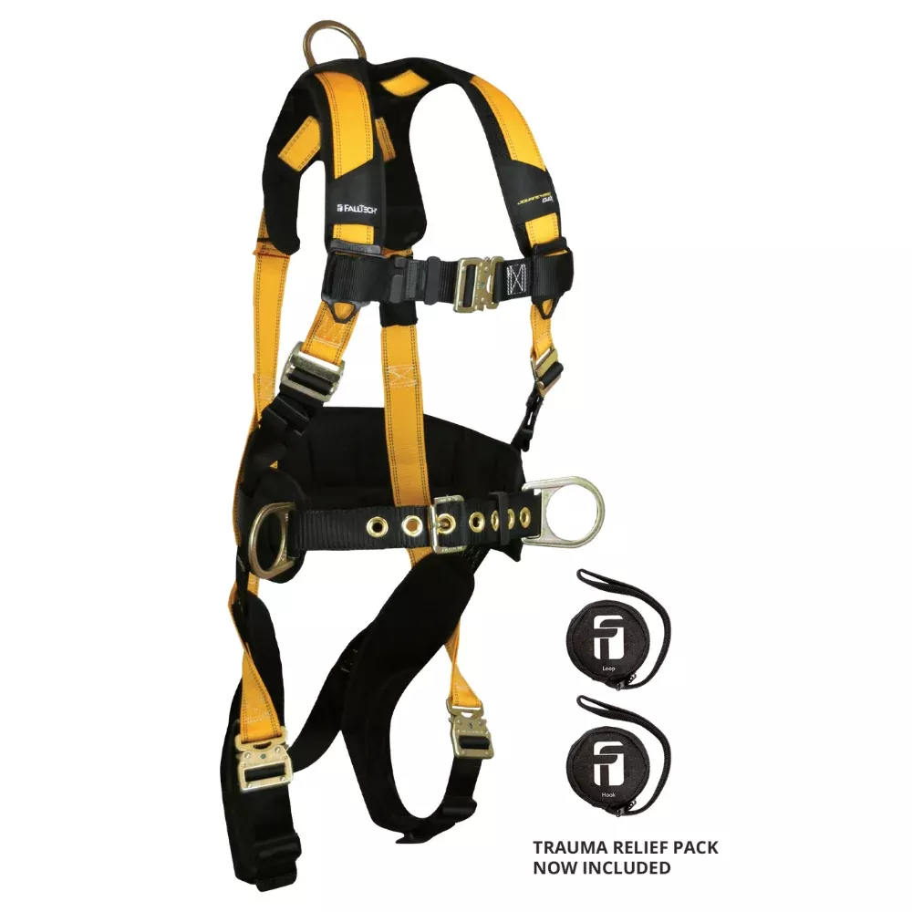 Journeyman Flex Aluminum 3D Construction Belted Full Body Harness – 7035QC – FallTech