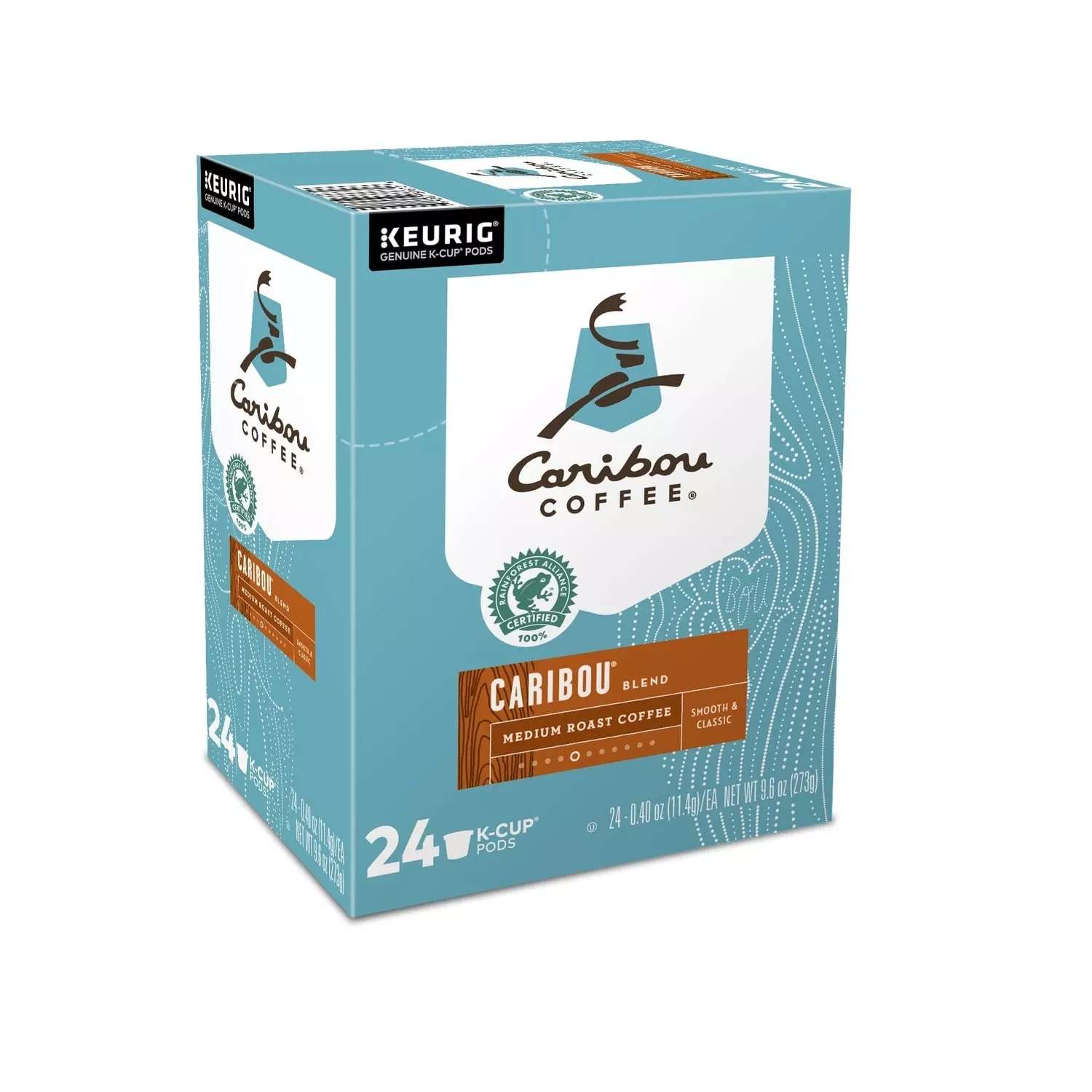 Keurig Caribou Medium Roast Coffee K-cups 24 Pk