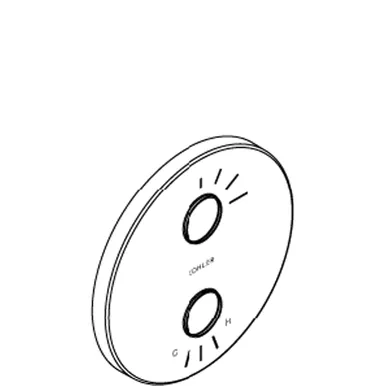 Kohler 1036309-Bn Escutcheon- Stacked