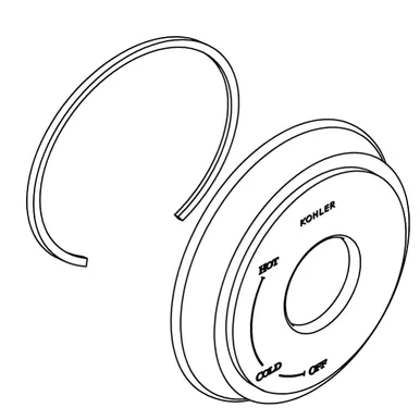 Kohler 1073143-Cp Assembly- Escutcheon
