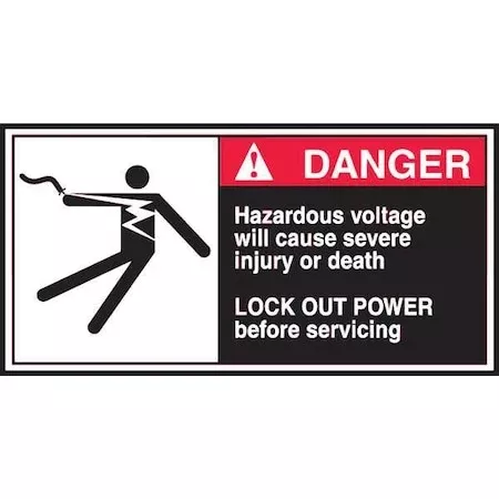 Label, CEMA, 2-1/2×5, Danger Hazardous, PK5