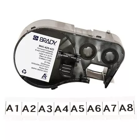 Label/RibbonCartridge,White,Gloss,5/8inW