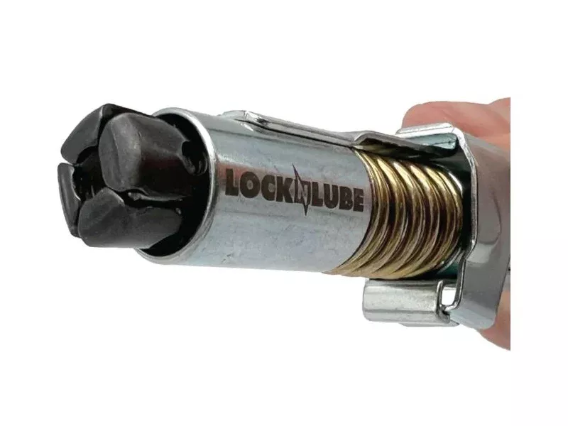 LOCKNLUBE Grease Gun Coupler with Spare Rebuild Kit