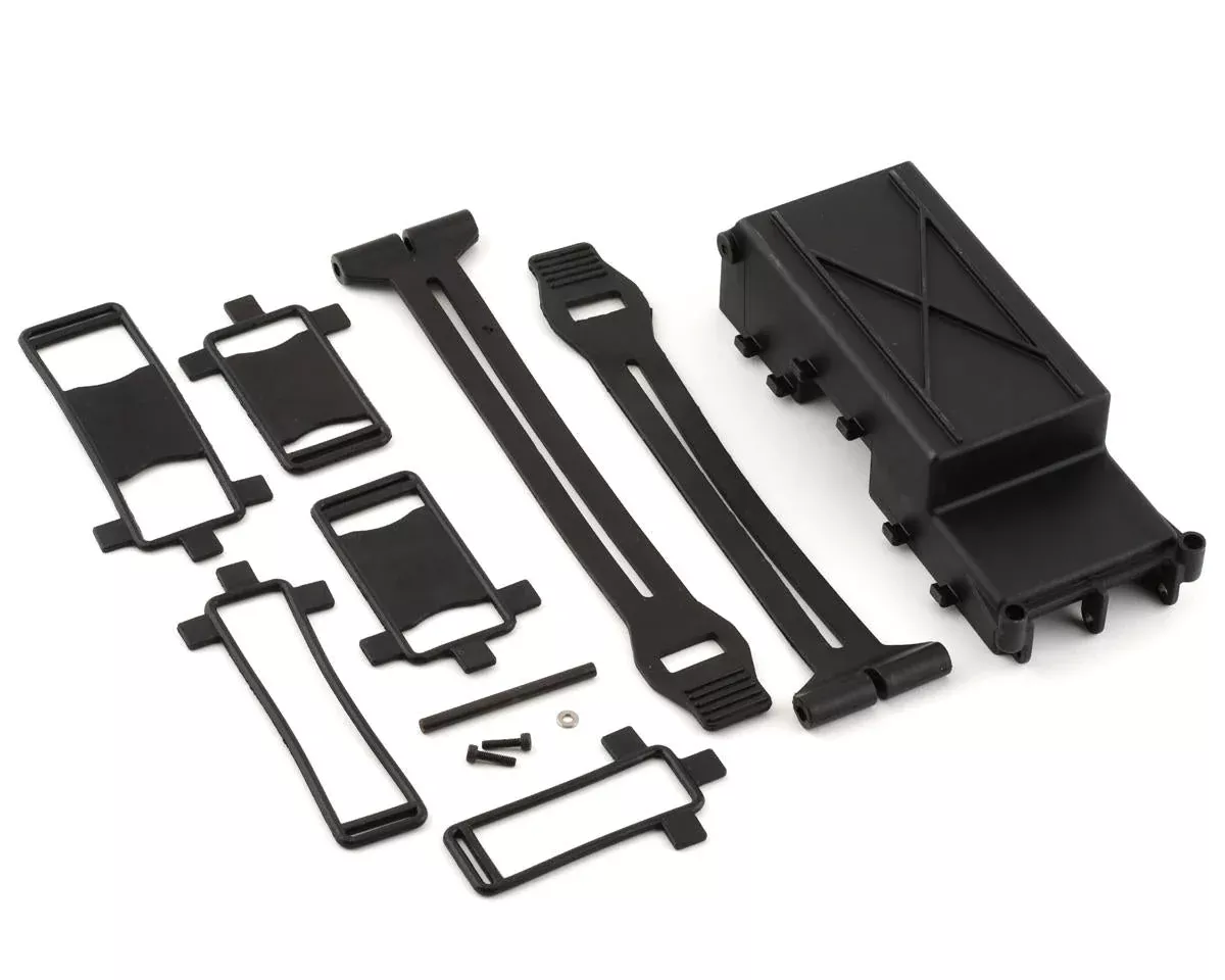 Low CG Battery Tray and Straps for LMT Mega (LOS241065)