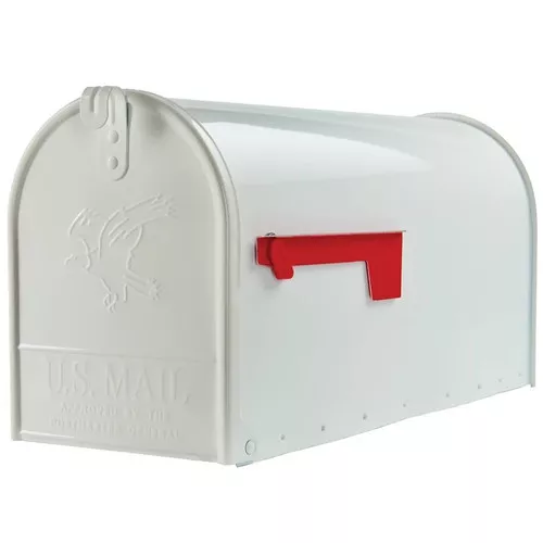 Mailbox- Rural- Large- White- 21.4" x 10.9" x 8.6"