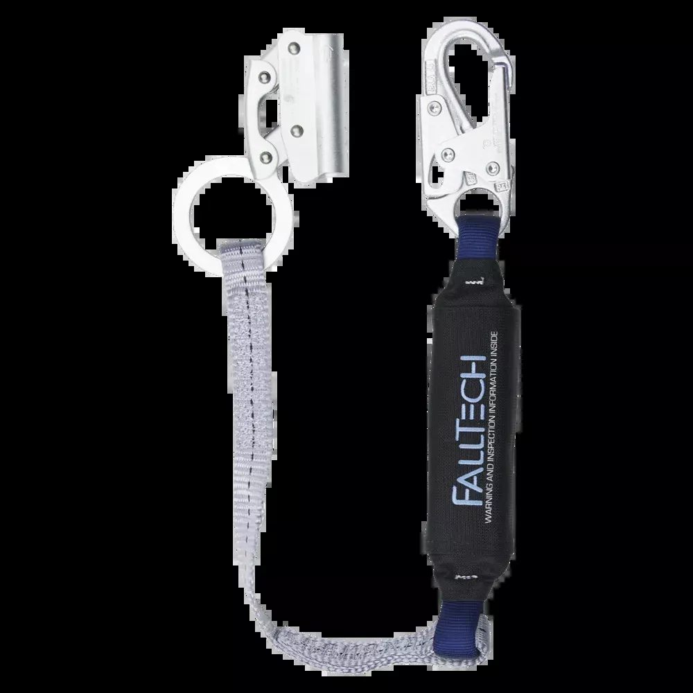 Manual Rope Adjuster with 3′ ViewPack Energy Absorbing Lanyard – 8353 – FallTech